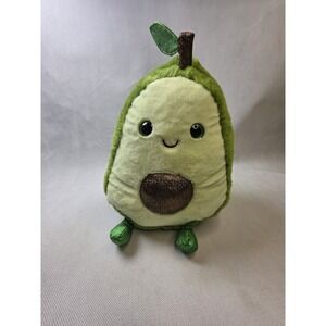 FAO Schwarz Avocado Plush 10" Green Cute Stuffed Animal Kawaii Soft Toy